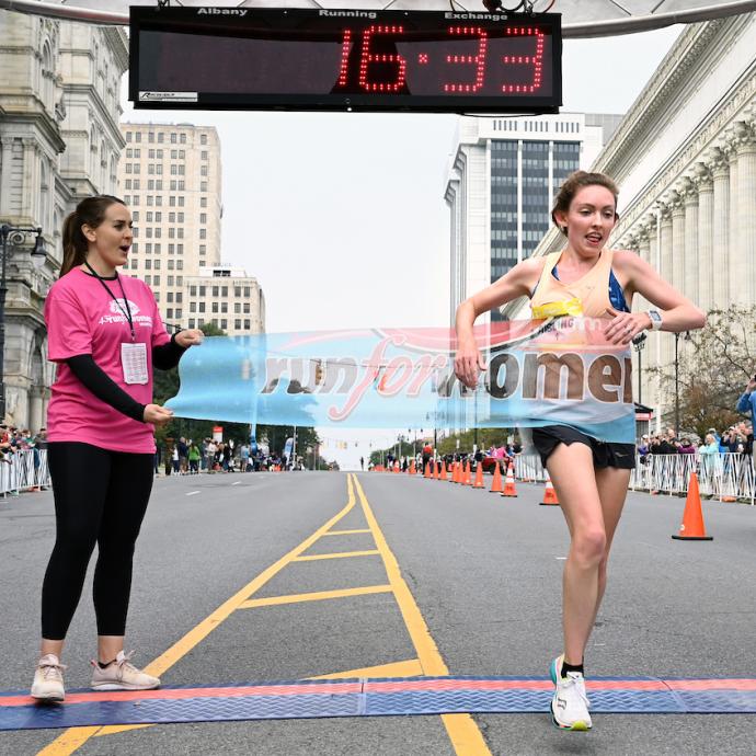 1st place finisher at the 43rd Freihofer's Run for Women.